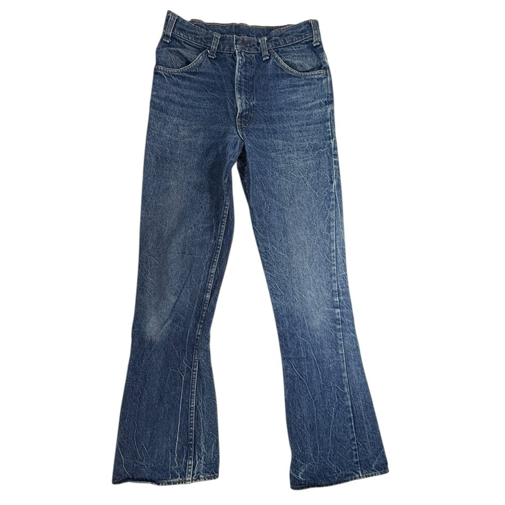 Vintage 1970s Levi’s Orange Tab Bell Bottom Jeans 31 Button Fly Flare